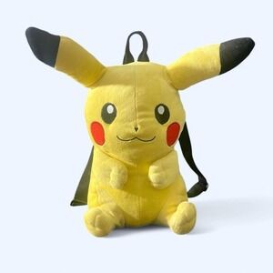 2015 Pokemon Pikachu‎ Nintendo Plush Small Shoulder Backpack Kawaii Anime Bag